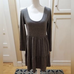 Wild Fable Women's Scoop Neck Long-sleeved Dress